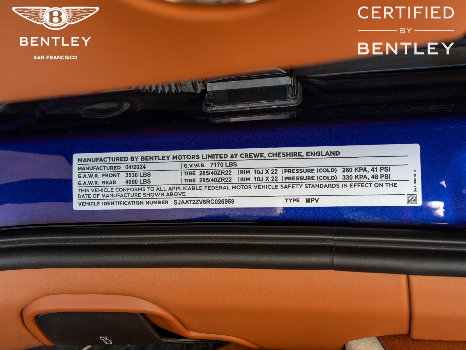 2024 Bentley Bentayga Azure